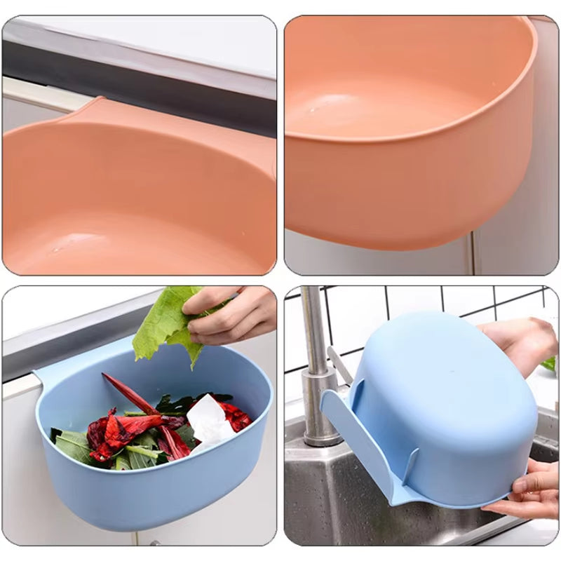 Baby Bed Hanging Box Portable Kitchen Lidless Trash Can Baby Essentials Diaper Storage Cradle Nursery Organizer