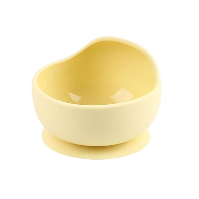Let'S Make 1Set Silicone Baby Feeding Set Waterproof Spoon Non-Slip Feedings Silicone Bowl Tableware Baby Products Baby Plate