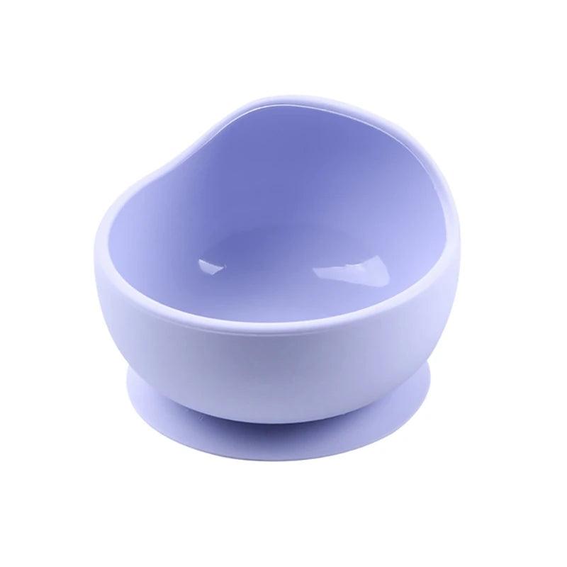 Let'S Make 1Set Silicone Baby Feeding Set Waterproof Spoon Non-Slip Feedings Silicone Bowl Tableware Baby Products Baby Plate