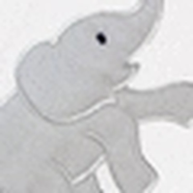 Baby Unisex Hooded Towel with Five Washcloths, Ikat Elephant, One Size