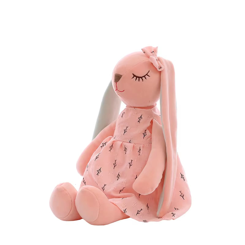 Kawaii Long Ears Bunny Plush Stuffed Toys for Baby Girl Appease Doll Baby Sleeping Toy Soft Plush Toys Stuffed Animals Baby Toys