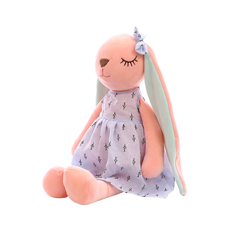 Kawaii Long Ears Bunny Plush Stuffed Toys for Baby Girl Appease Doll Baby Sleeping Toy Soft Plush Toys Stuffed Animals Baby Toys