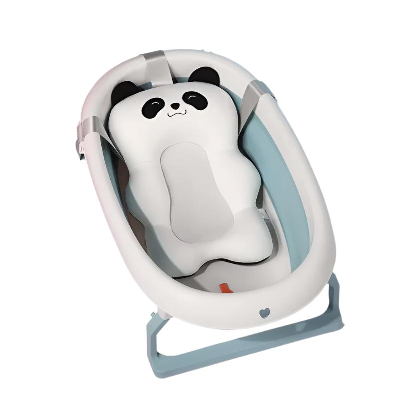Portable Baby Bathtub Pad Ajustable Bath Tub Shower Cushion Newborn Support Seat Mat Foldable Soft Pillow Floating Waterpad Baby