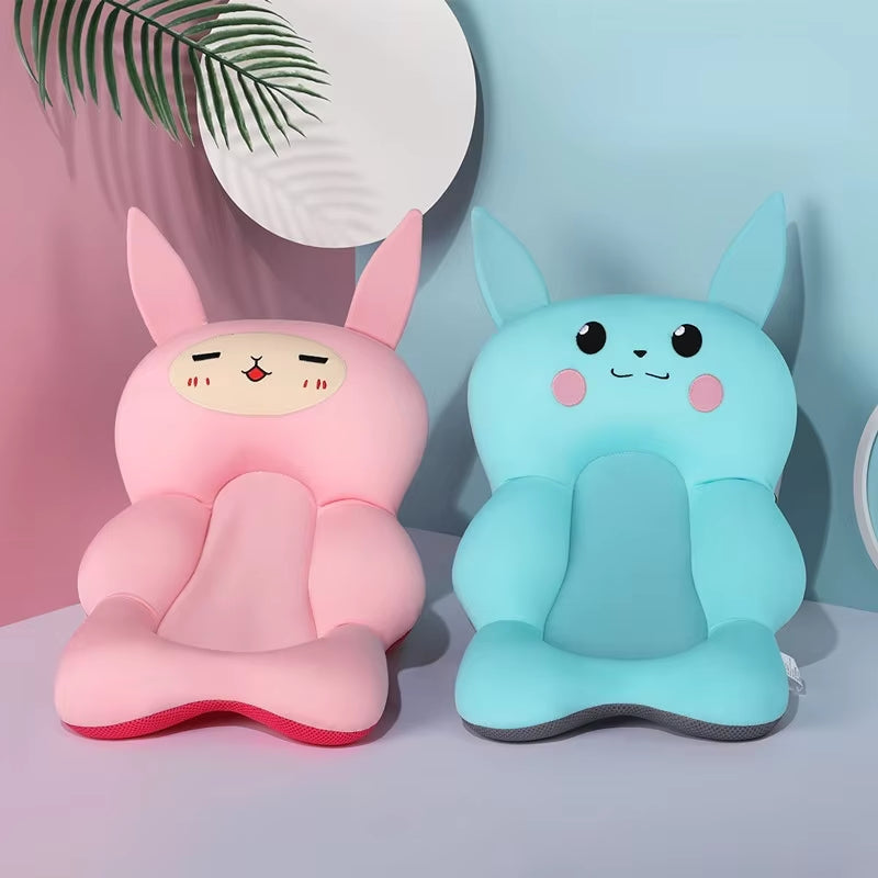 Portable Baby Bathtub Pad Ajustable Bath Tub Shower Cushion Newborn Support Seat Mat Foldable Soft Pillow Floating Waterpad Baby
