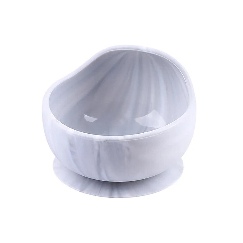 Let'S Make 1Set Silicone Baby Feeding Set Waterproof Spoon Non-Slip Feedings Silicone Bowl Tableware Baby Products Baby Plate